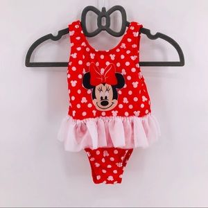 Disney 6-9M Minnie Mouse Tutu Bathing Suit
